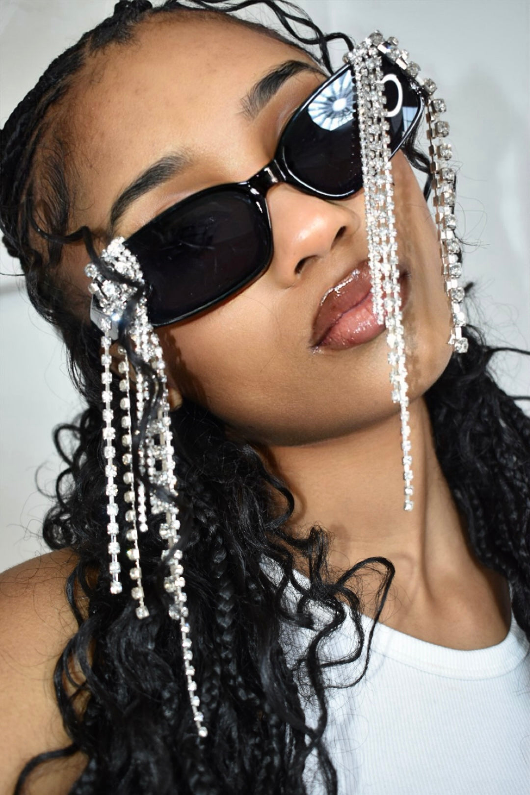 Les Rhinestone Sunglasses