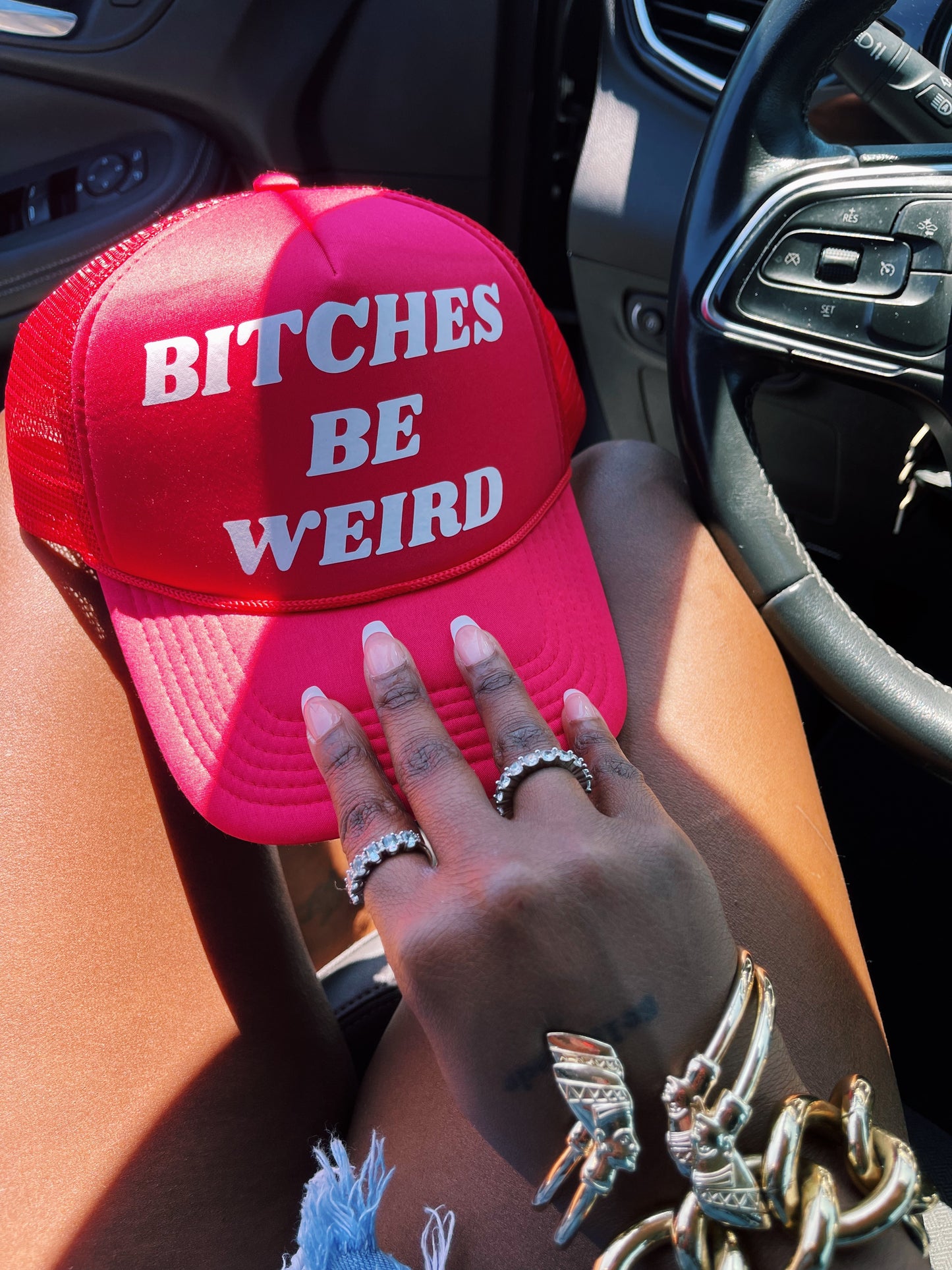 Bitches Be Weird Trucker Hat