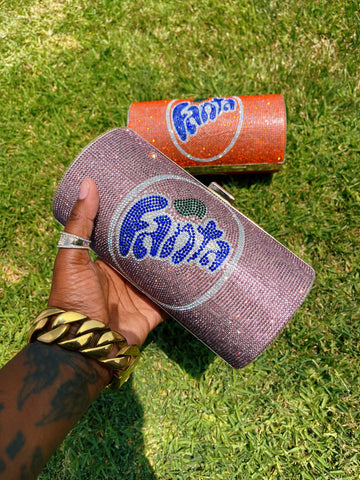 Fanta Rhinestone Clutch Bag