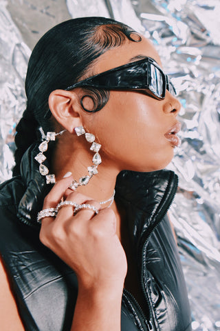 Big ICE Hoop Earrings